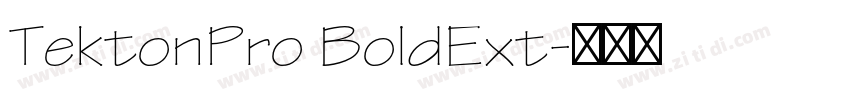 TektonPro BoldExt字体转换